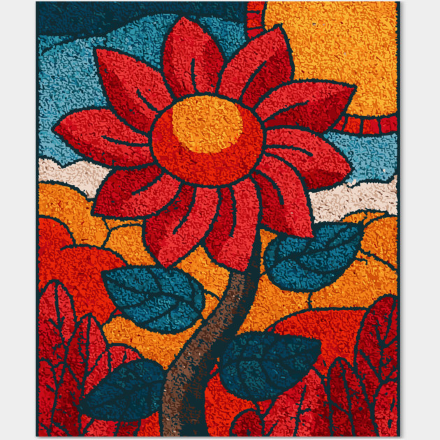 The Harvest | An Autumn Folk Art Tarot Card Wall Art by TuncGK