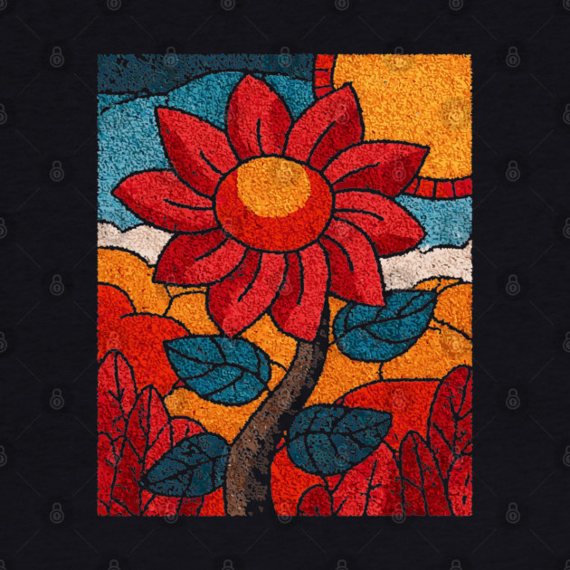 The Harvest | An Autumn Folk Art Tarot Card by TuncGK