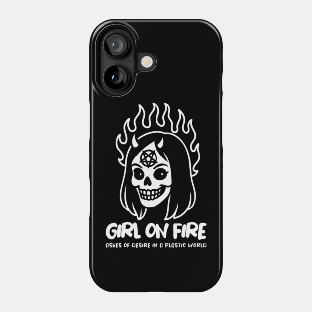 GIRL ON FIRE Phone Case by Fabrik