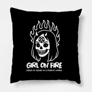 GIRL ON FIRE Pillow