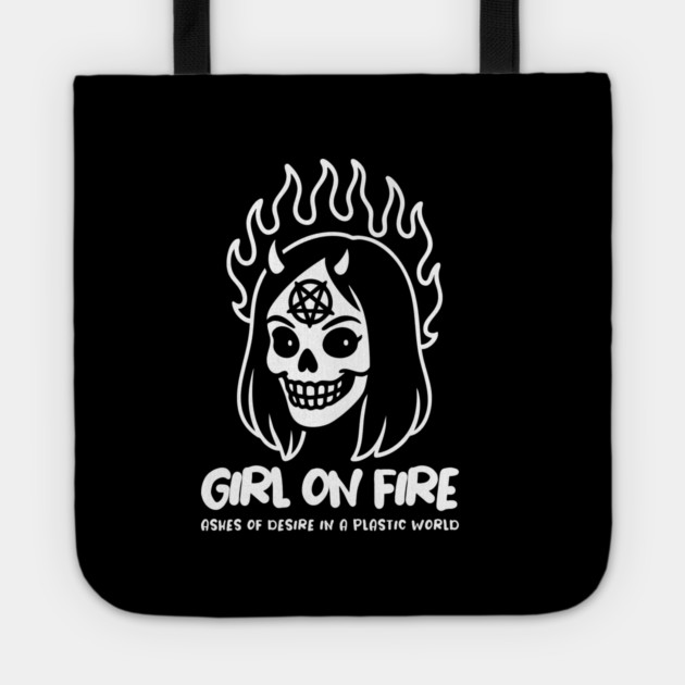 GIRL ON FIRE Tote by Fabrik