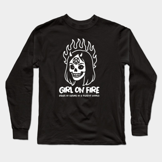 GIRL ON FIRE Long Sleeve T-Shirt by Fabrik