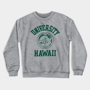 80's Vintage university Hawaii apparel - Original Green Crewneck Sweatshirt