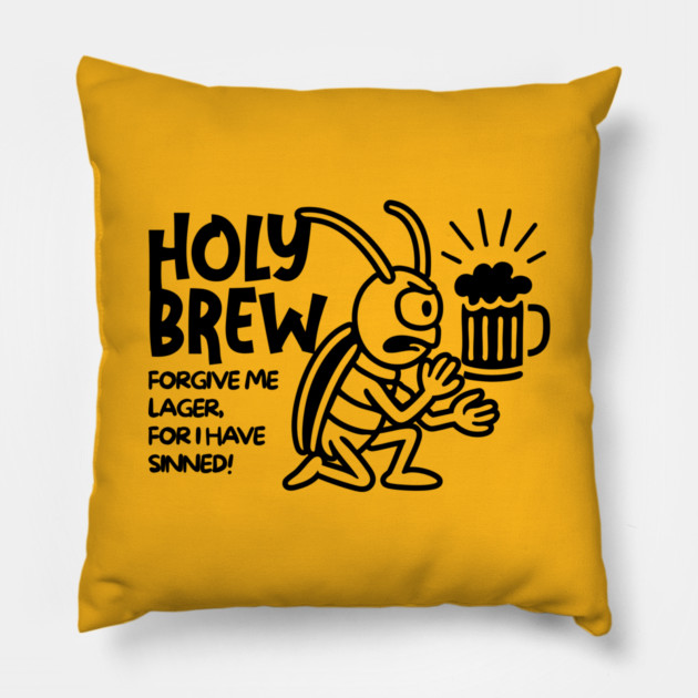 HOLY BREW Pillow by Fabrik