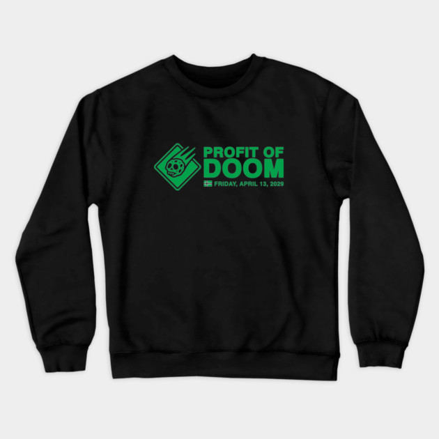 PROFIT OF DOOM Crewneck Sweatshirt by Fabrik