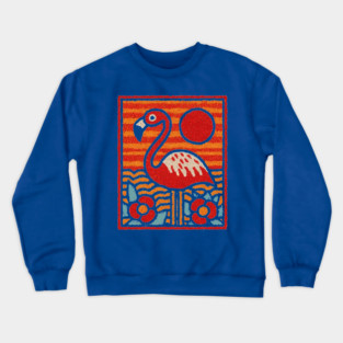 The Oasis | A Tropical Folk Art Tarot Card Crewneck Sweatshirt