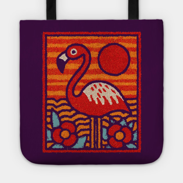 The Oasis | A Tropical Folk Art Tarot Card Tote by TuncGK