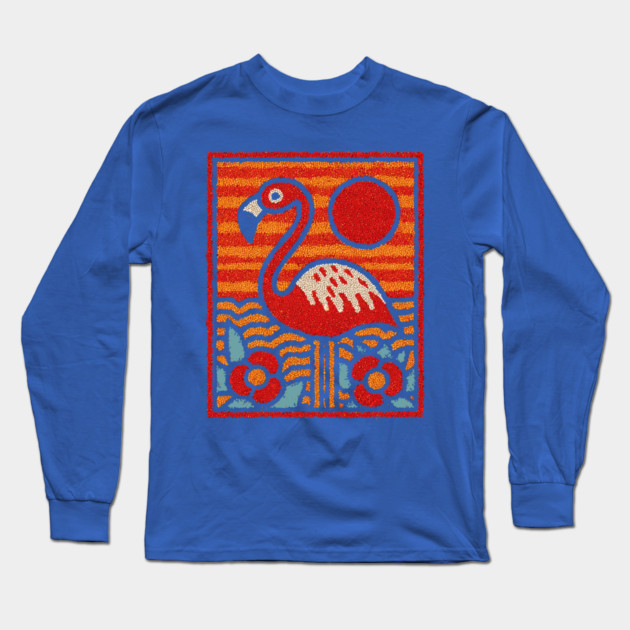 The Oasis | A Tropical Folk Art Tarot Card Long Sleeve T-Shirt by TuncGK