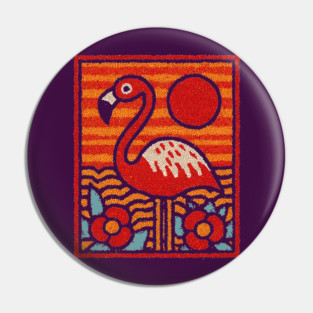 The Oasis | A Tropical Folk Art Tarot Card Pin