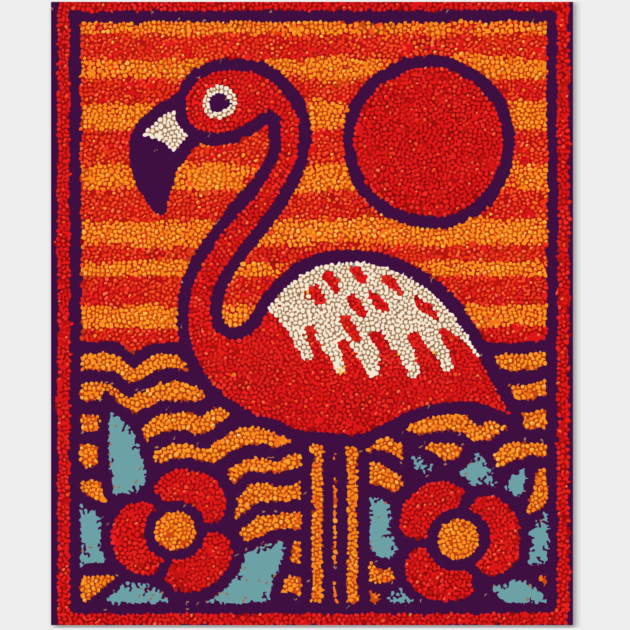 The Oasis | A Tropical Folk Art Tarot Card Wall Art by TuncGK