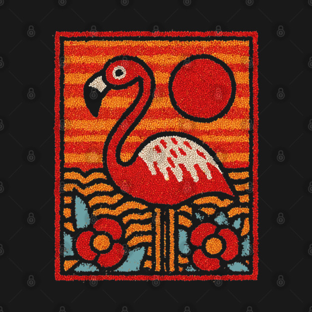 The Oasis | A Tropical Folk Art Tarot Card by TuncGK