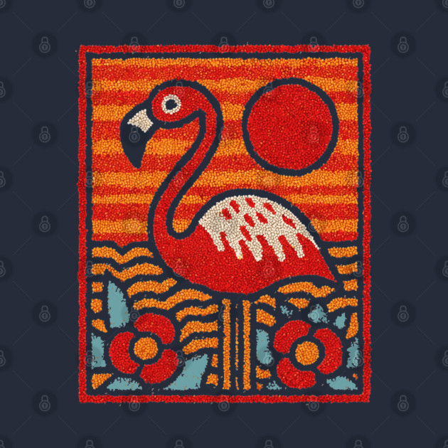 The Oasis | A Tropical Folk Art Tarot Card by TuncGK