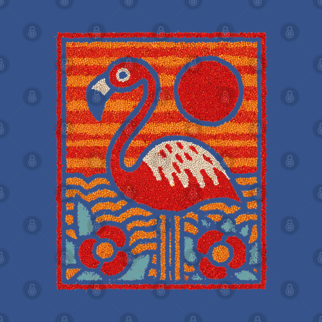 The Oasis | A Tropical Folk Art Tarot Card by TuncGK