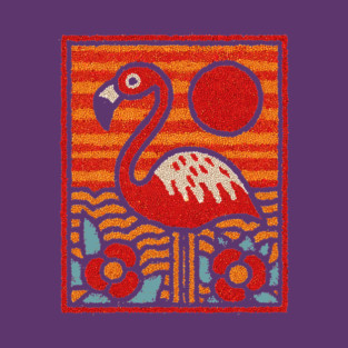 The Oasis | A Tropical Folk Art Tarot Card T-Shirt
