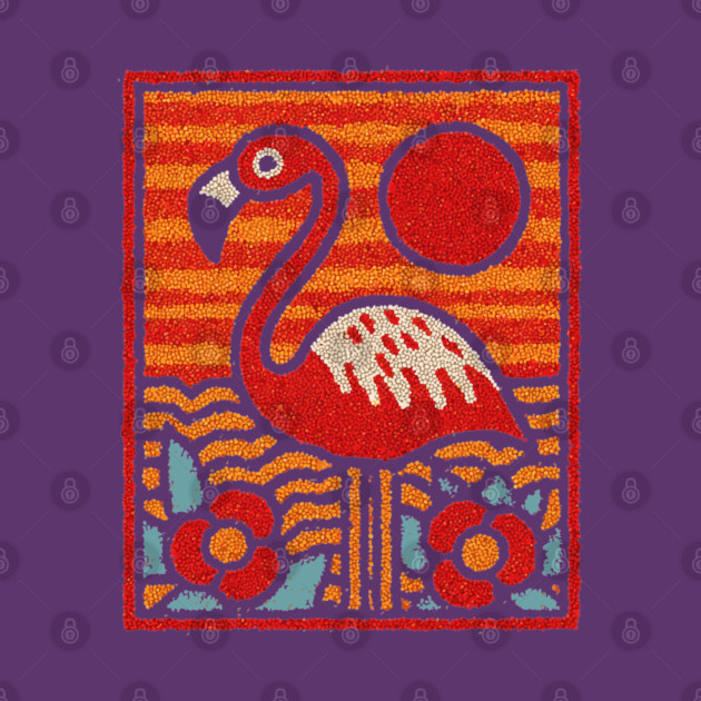 The Oasis | A Tropical Folk Art Tarot Card by TuncGK