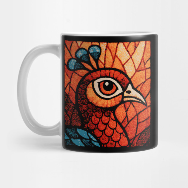 The Peacock | An Art Nouveau Stained Glass Graphic by TuncGK