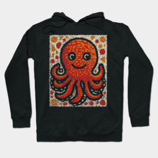 The Octopus | A Stained Glass Art Graphic Hoodie