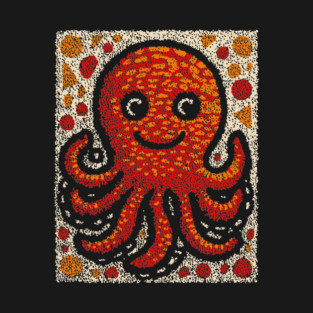 The Octopus | A Stained Glass Art Graphic T-Shirt