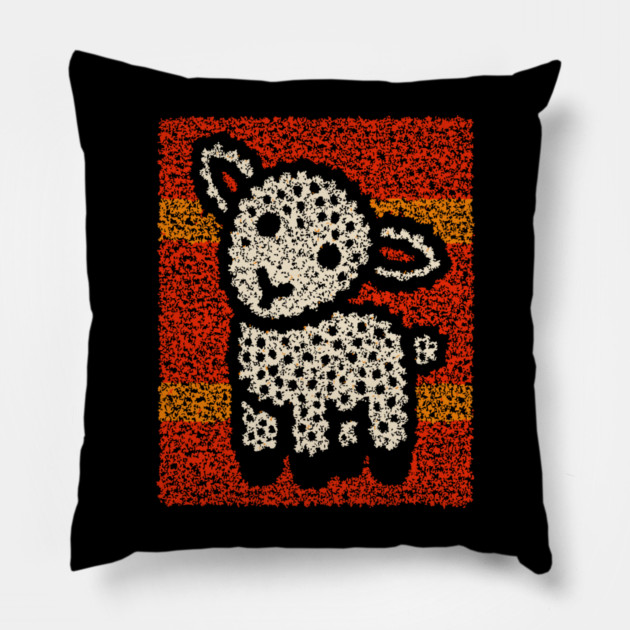 The Lamb | A Wearable Art Tapestry Pillow by TuncGK
