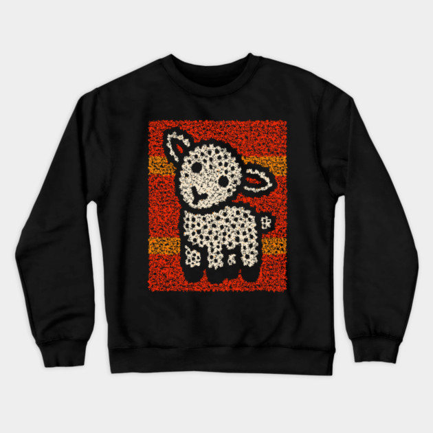 The Lamb | A Wearable Art Tapestry Crewneck Sweatshirt by TuncGK