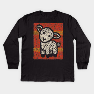 The Lamb | A Wearable Art Tapestry Kids Long Sleeve T-Shirt