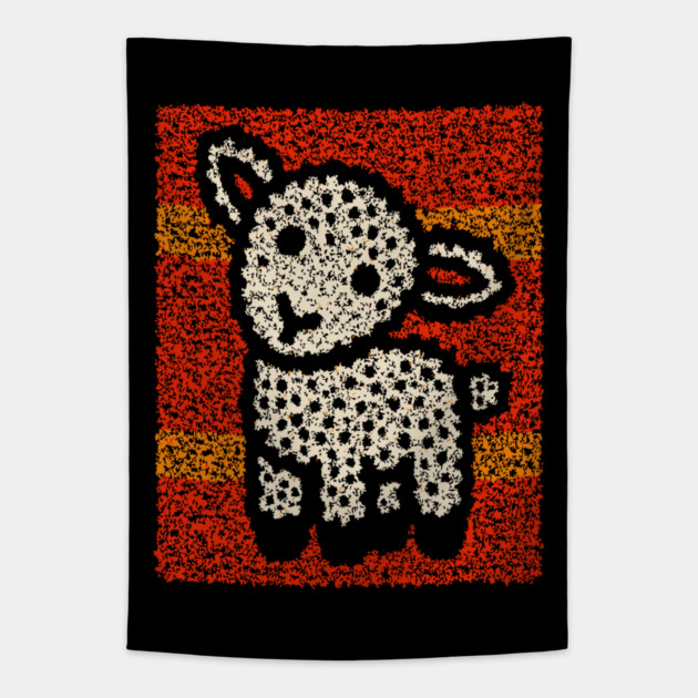 The Lamb | A Wearable Art Tapestry Tapestry by TuncGK