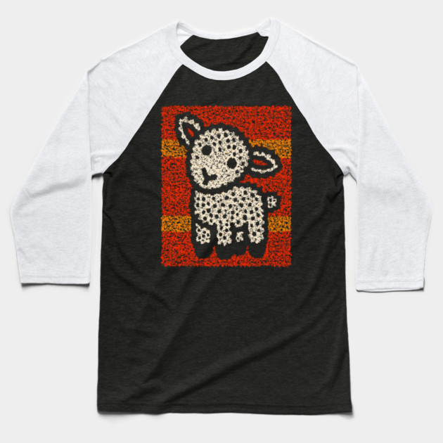 The Lamb | A Wearable Art Tapestry Baseball T-Shirt by TuncGK