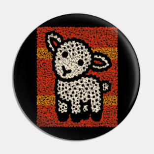 The Lamb | A Wearable Art Tapestry Pin