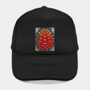 Sacred Pinecone | A Stained Glass Botanical Hat