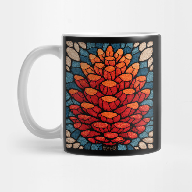Sacred Pinecone | A Stained Glass Botanical by TuncGK