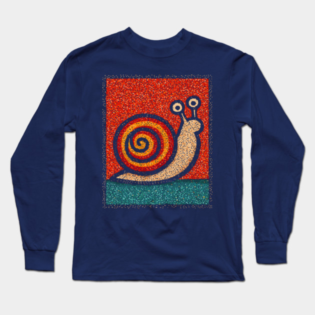 The Spiral | A Wearable Art Mosaic Long Sleeve T-Shirt by TuncGK