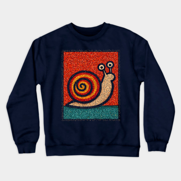 The Spiral | A Wearable Art Mosaic Crewneck Sweatshirt by TuncGK