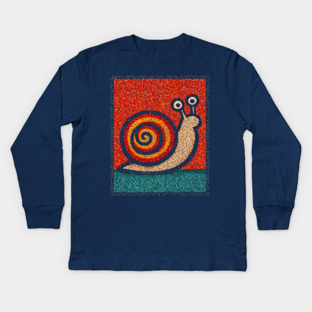 The Spiral | A Wearable Art Mosaic Kids Long Sleeve T-Shirt by TuncGK