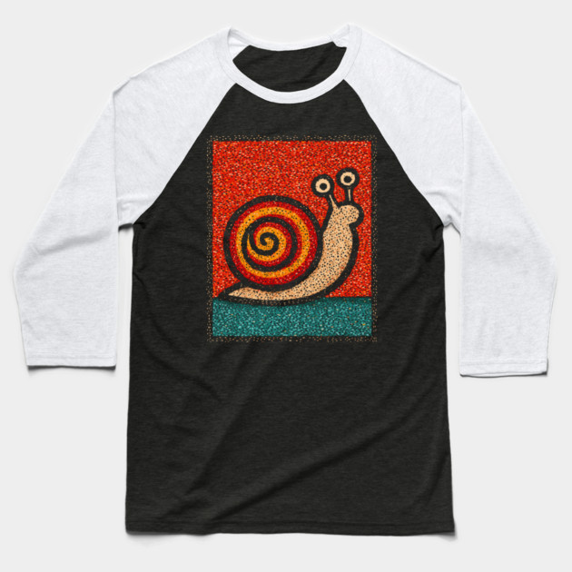 The Spiral | A Wearable Art Mosaic Baseball T-Shirt by TuncGK