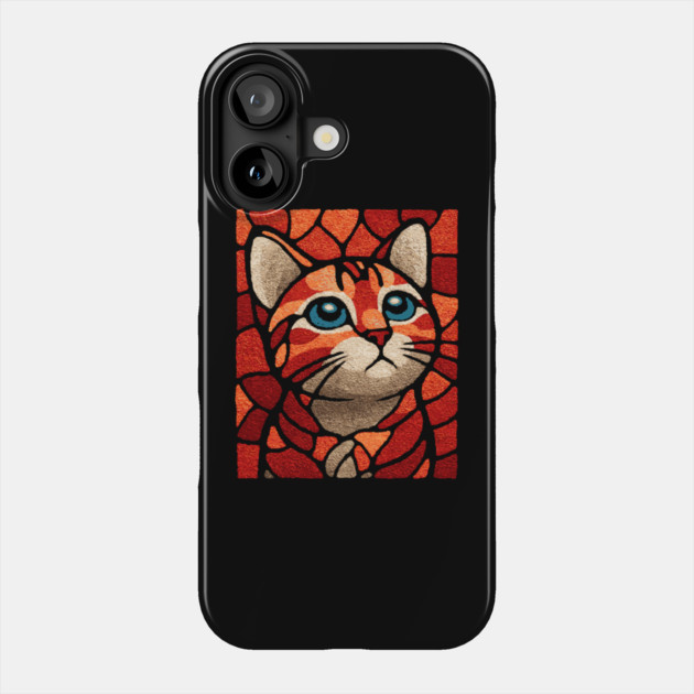 The Familiar | A Byzantine Icon Style Cat Phone Case by TuncGK