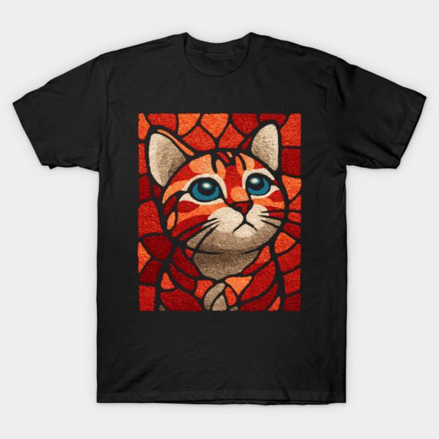 The Familiar | A Byzantine Icon Style Cat T-Shirt by TuncGK