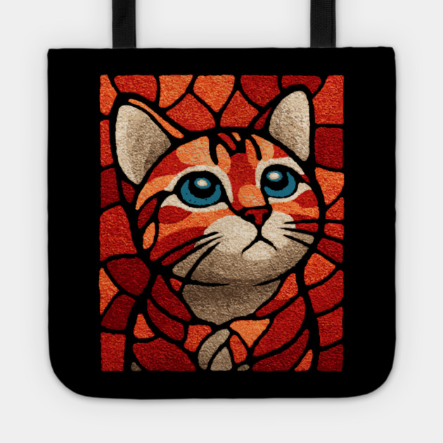 The Familiar | A Byzantine Icon Style Cat Tote by TuncGK