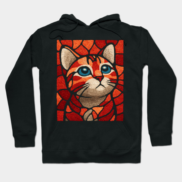 The Familiar | A Byzantine Icon Style Cat Hoodie by TuncGK