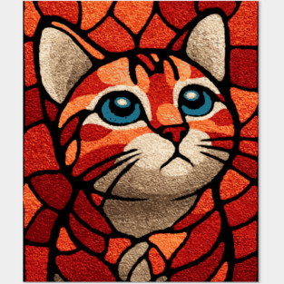 The Familiar | A Byzantine Icon Style Cat Posters and Art