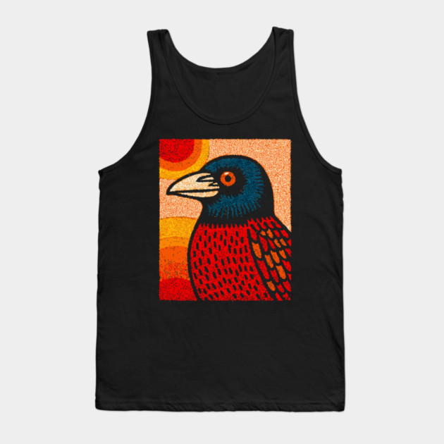The Messenger | A Gothic Folk Art Graphic Tank Top by TuncGK