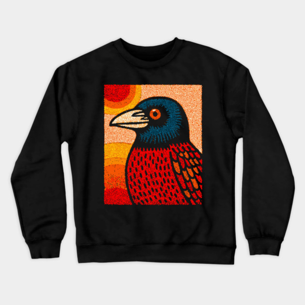 The Messenger | A Gothic Folk Art Graphic Crewneck Sweatshirt by TuncGK