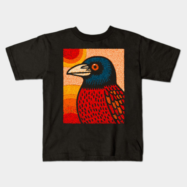 The Messenger | A Gothic Folk Art Graphic Kids T-Shirt by TuncGK