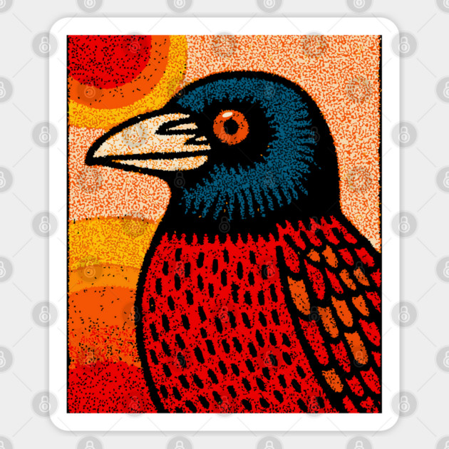 The Messenger | A Gothic Folk Art Graphic Sticker by TuncGK