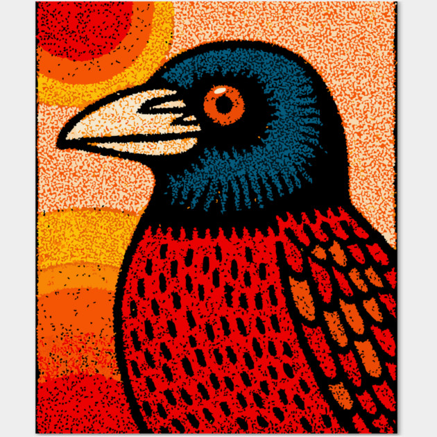 The Messenger | A Gothic Folk Art Graphic Wall Art by TuncGK