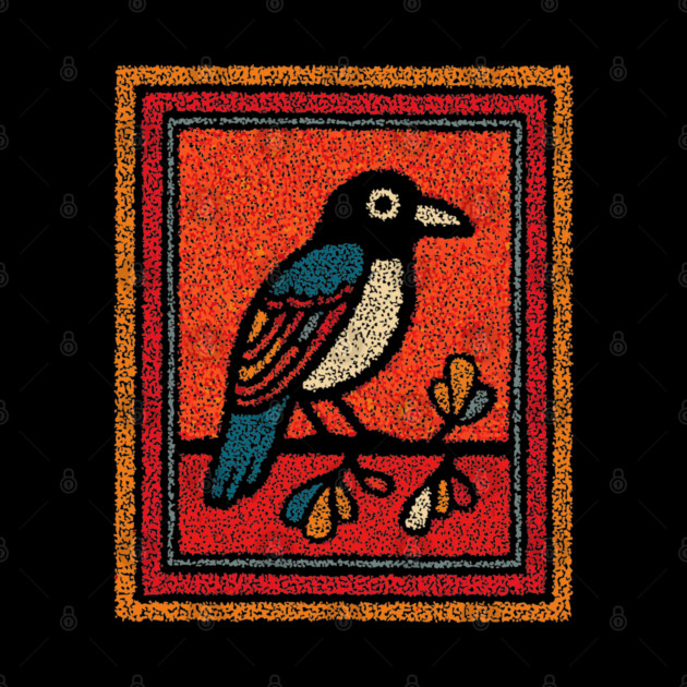 Blue Jay Folk Art | Tribal Messenger of Nature by TuncGK