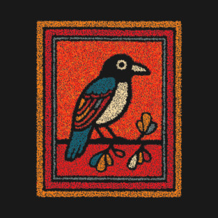 Blue Jay Folk Art | Tribal Messenger of Nature T-Shirt