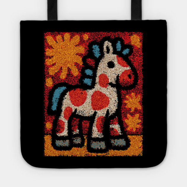 The Pony | A Vintage Toy Illustration Tote by TuncGK