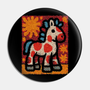 The Pony | A Vintage Toy Illustration Pin