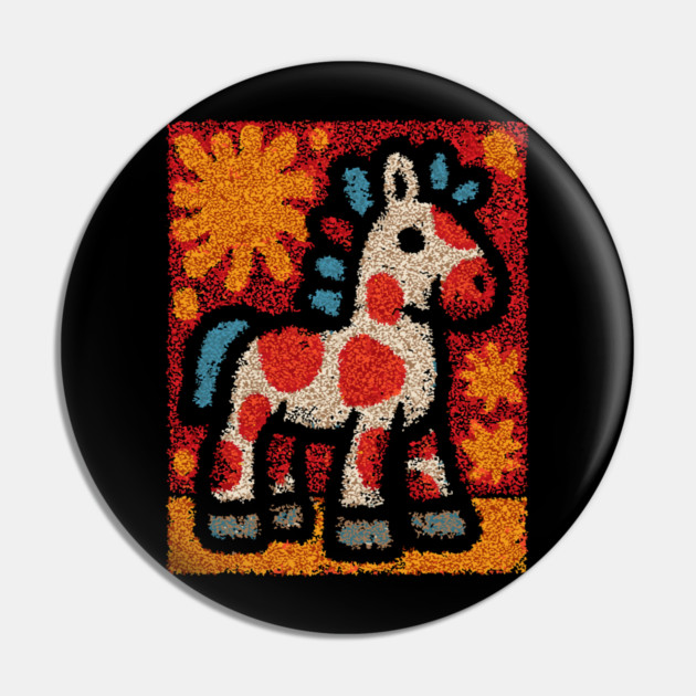 The Pony | A Vintage Toy Illustration Pin by TuncGK