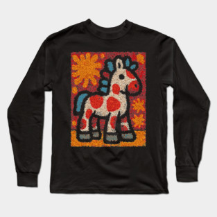 The Pony | A Vintage Toy Illustration Long Sleeve T-Shirt